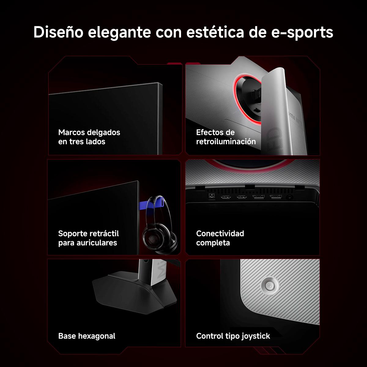 Monitor PC Gaming 69cm (27") Xiaomi G Pro 27Qi 2026, QHD Mini LED, 180Hz, FreeSync - Negro / Blanco Negro / Blanco-11
