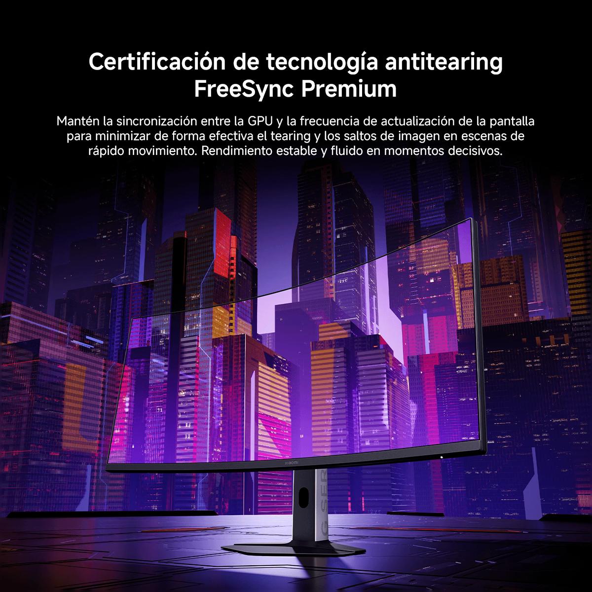 Monitor PC curvo Gaming 86cm (34") Xiaomi G34WQi 2026, WQHD, 180Hz, FreeSync Premium, TÜV Low Blue Light - Negro / Blanco Negro / Blanco-11