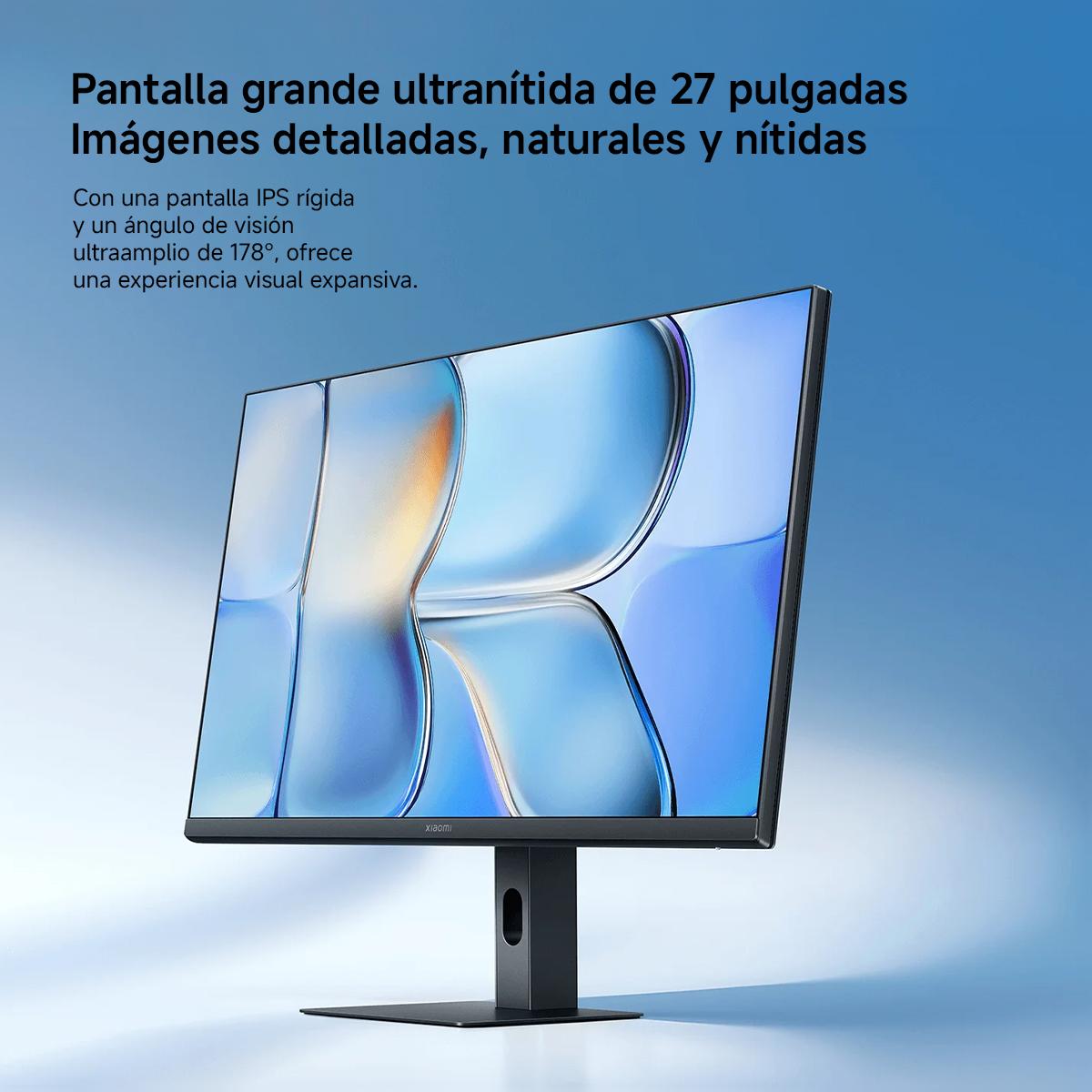 Monitor PC 69cm (27") Xiaomi A27i, 2026, Full HD, 144Hz, FreeSync, HDR10, IPS, TÜV Low Blue Light Certification - Negro Negro-4