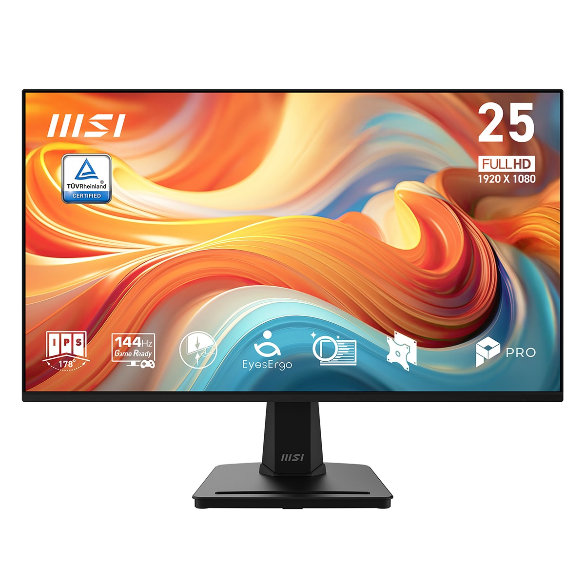 Monitor PC 62,2 cm (24,5") MSI PRO MP251, 144 Hz, Full HD - Negro Negro-1