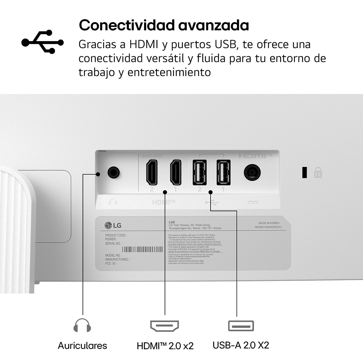 Monitor PC 80 cm (31,5") LG MyView Smart Monitor 32U501SB, 120 Hz, Full HD - Blanco Blanco-13