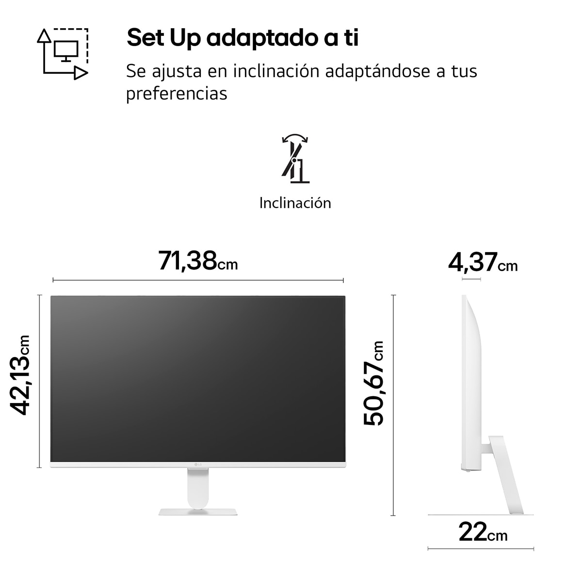 Monitor PC 80 cm (31,5") LG MyView Smart Monitor 32U501SB, 120 Hz, Full HD - Blanco Blanco-14