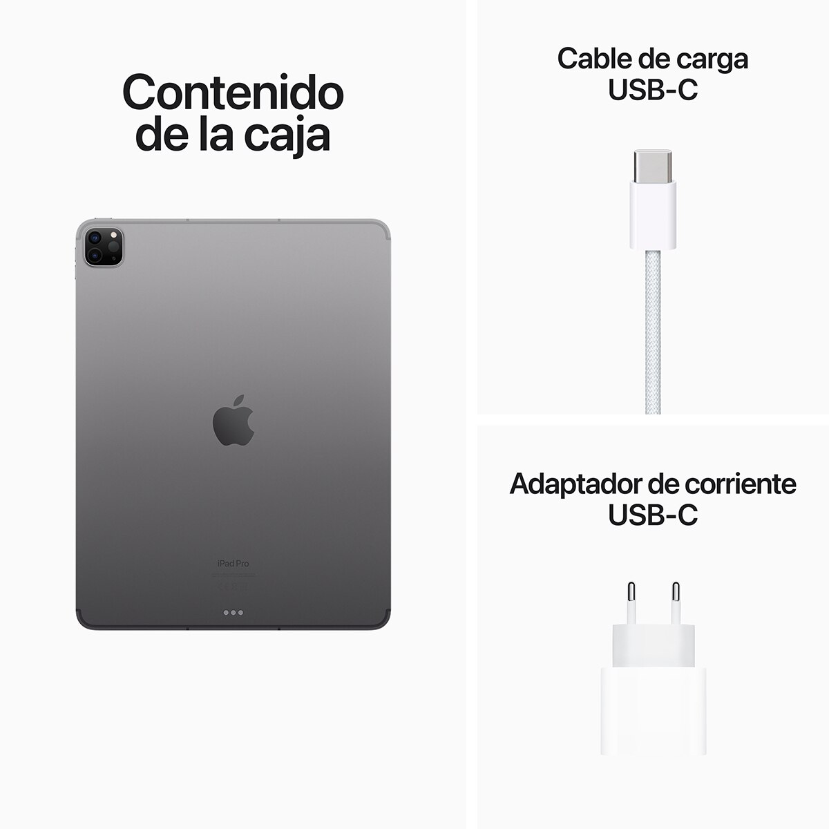 Apple iPad Pro 12,9" (2022) Wi-Fi + Cellular (6ª Gen) Gris espacial 1 TB + 16 GB RAM Gris espacial-6