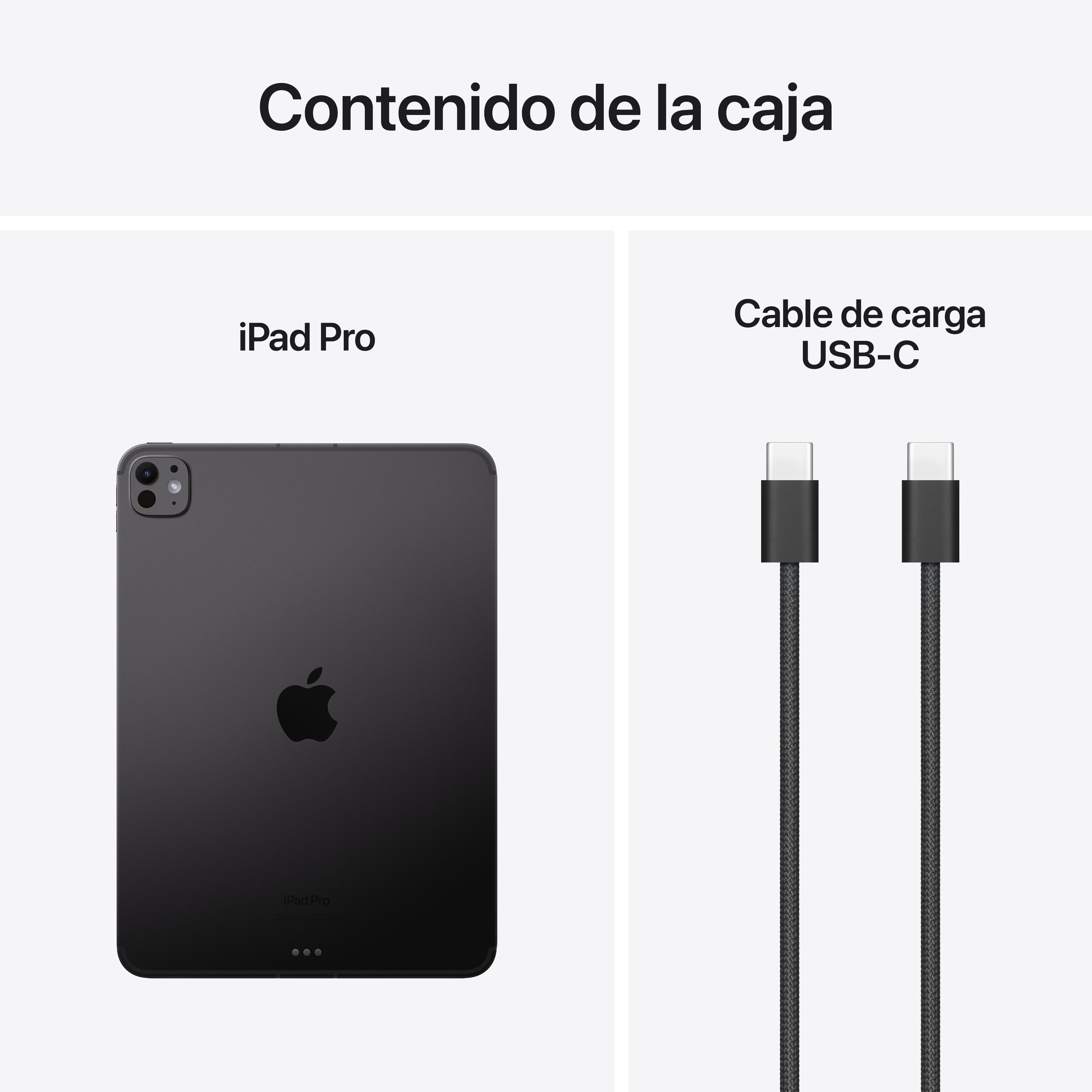 Apple iPad Pro 11" (2024) M4, Wi-Fi + Cellular - Negro vidrio estándar 1 TB + 16 GB RAM Negro vidrio estándar-12