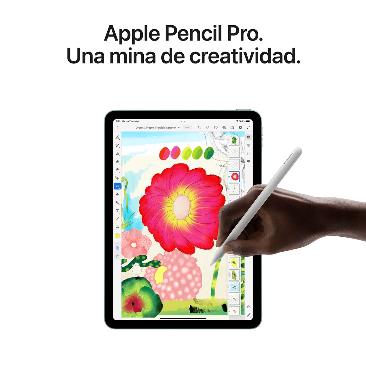 Apple iPad Air 13" (2024) M2, Wi-Fi + Cellular Azul-7