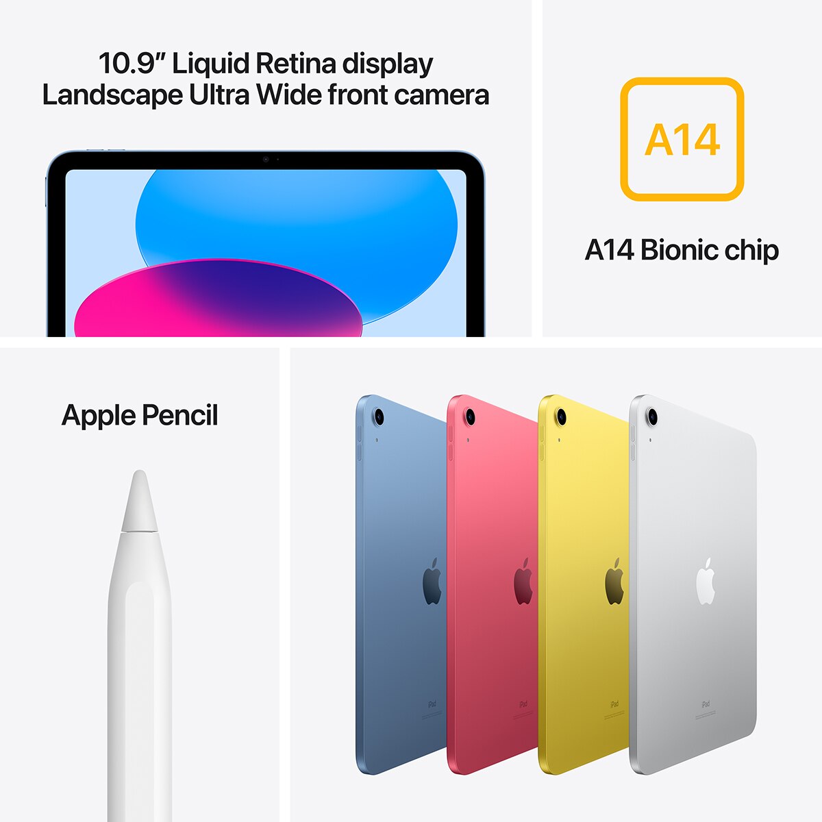 Apple iPad 10,9" (2024) Wi-Fi (10ª Gen) Plata-6
