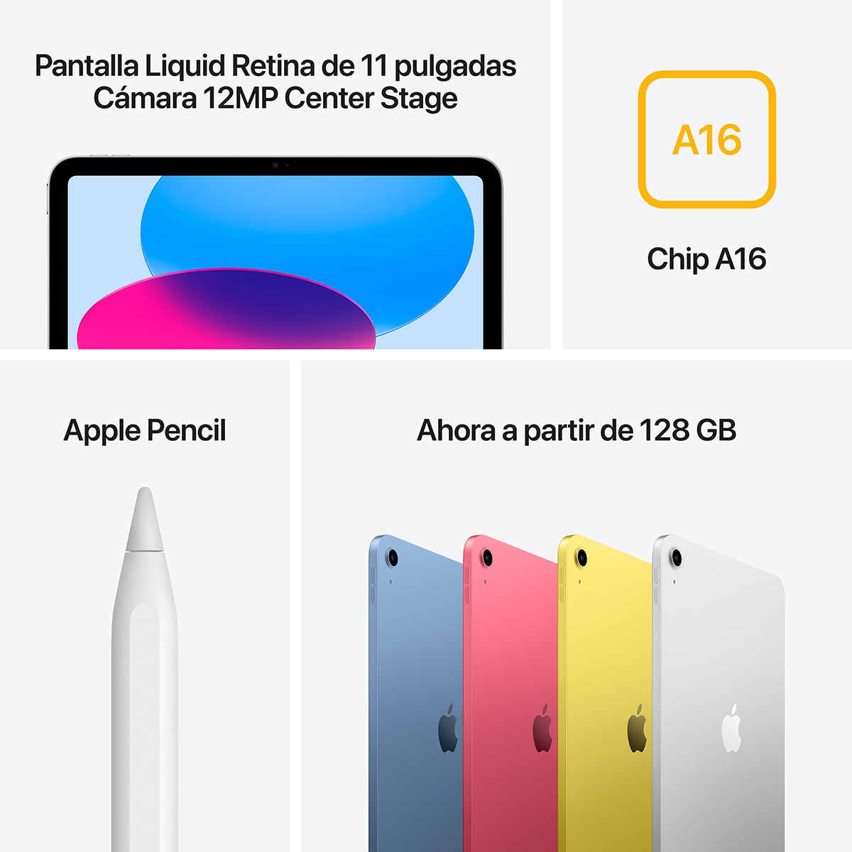 Apple iPad 11" (2025) A16, Wi-Fi Prata-7