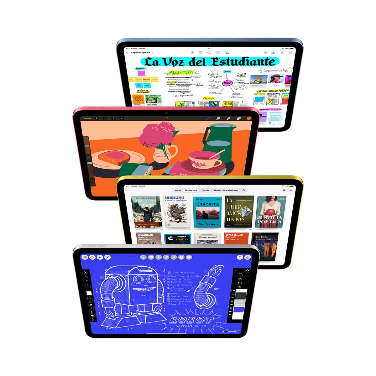 Apple iPad 11" (2025) A16, Wi-Fi Azul-3