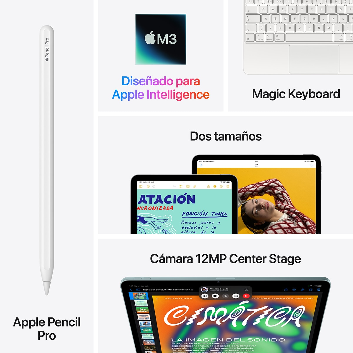Apple iPad Air 13" (2025) M3, Wi-Fi + Cellular - Blanco estrella 1 TB + 8 GB RAM Blanco estrella-10