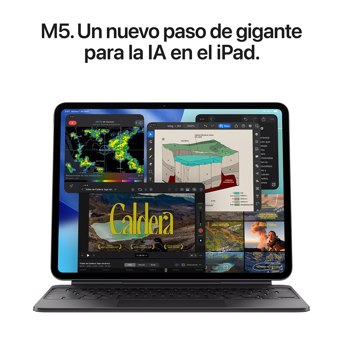 Apple iPad Pro 13" (2025) M5, Wi-Fi Plata 256 GB + 12 GB RAM Plata-4