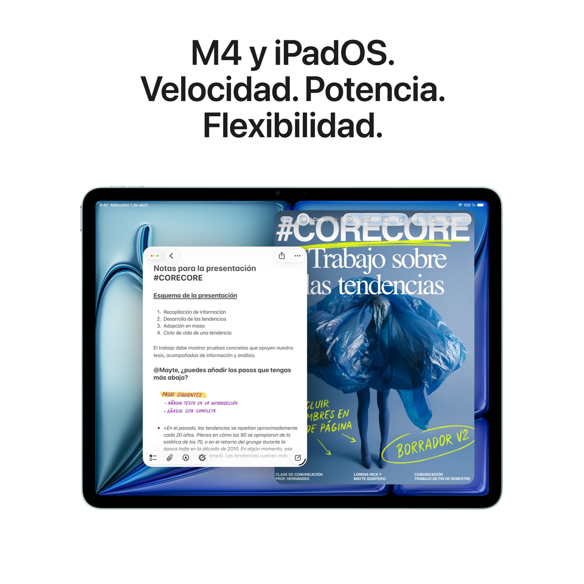Apple iPad Air 13" (2026), M4, Wi-Fi - Morado 256 GB Morado-5