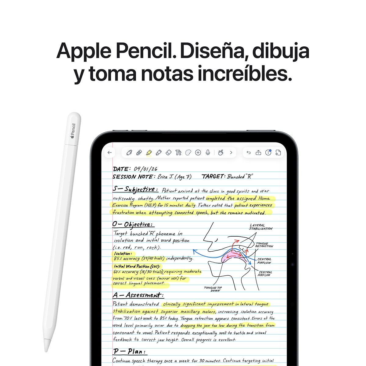 Imagen 8 de Apple iPad mini, 8,5" (2026), A20 Pro, Wi-Fi - Medianoche Vidrio estándar 128 GB Medianoche Vidrio estándar