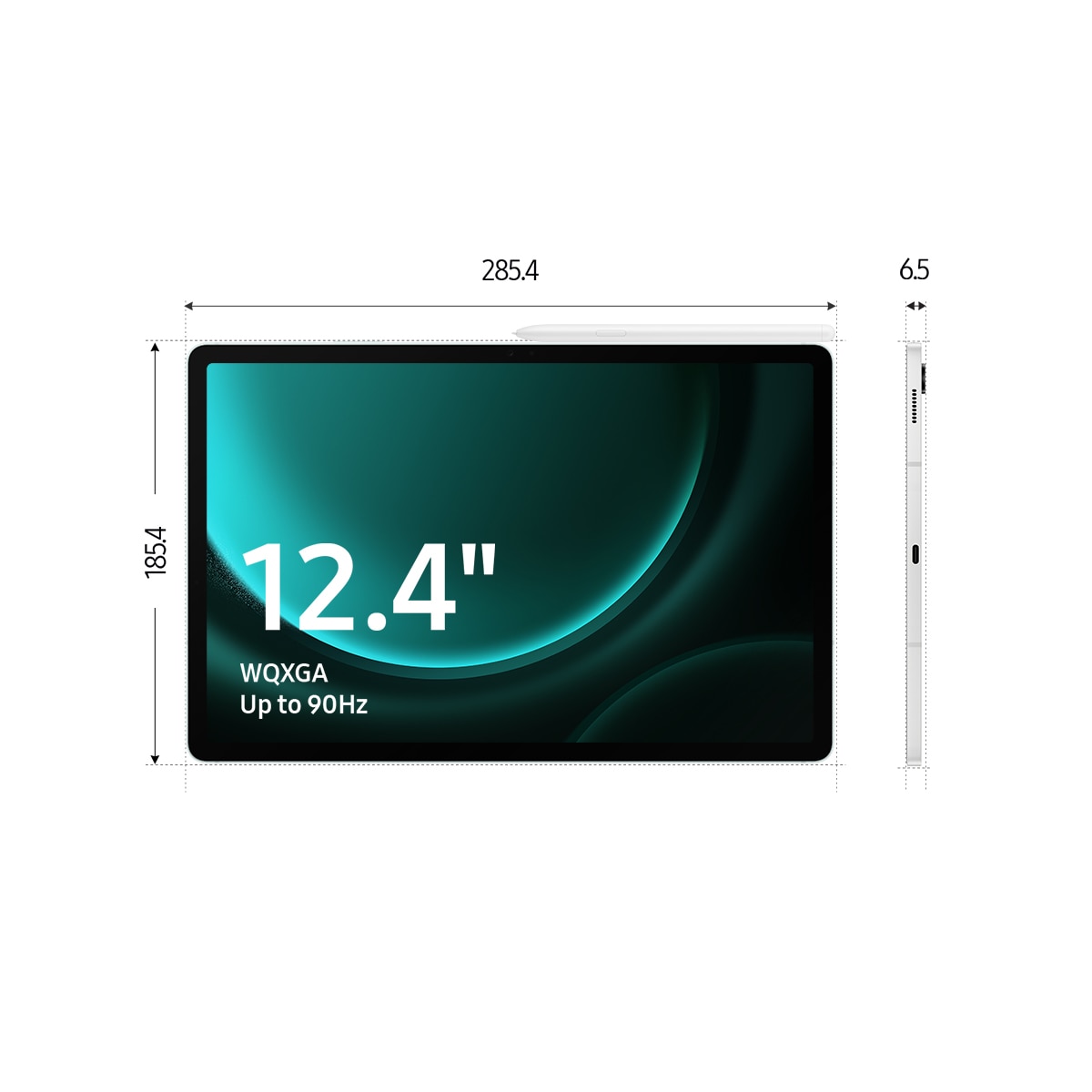 Tablet Samsung Galaxy Tab S9 FE+ 12GB + 256GB Wi-Fi Verde-4