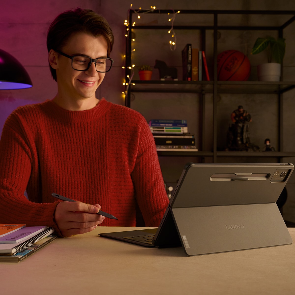 Tablet Lenovo Idea Tab Pro, 8GB + 256GB, 12,7" 3K, Wi-Fi + Teclado y Lápiz Tab Pen Plus Gris Lunar-11