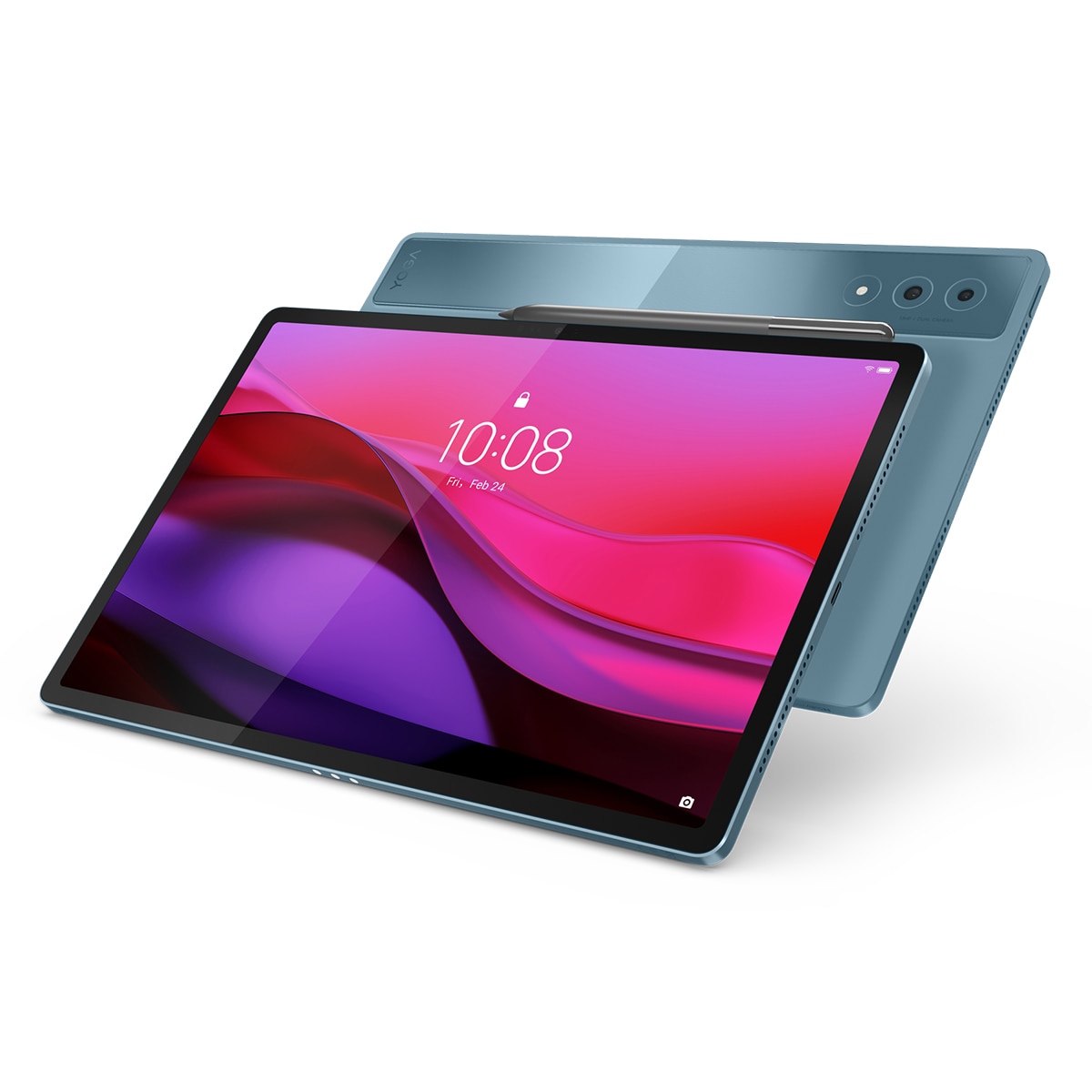 Tablet Lenovo Yoga Tab Plus, 16GB + 256GB, 12,7" 3K, Wi-Fi + Teclado y Lápiz Tab Pen Pro Verde azulado-6