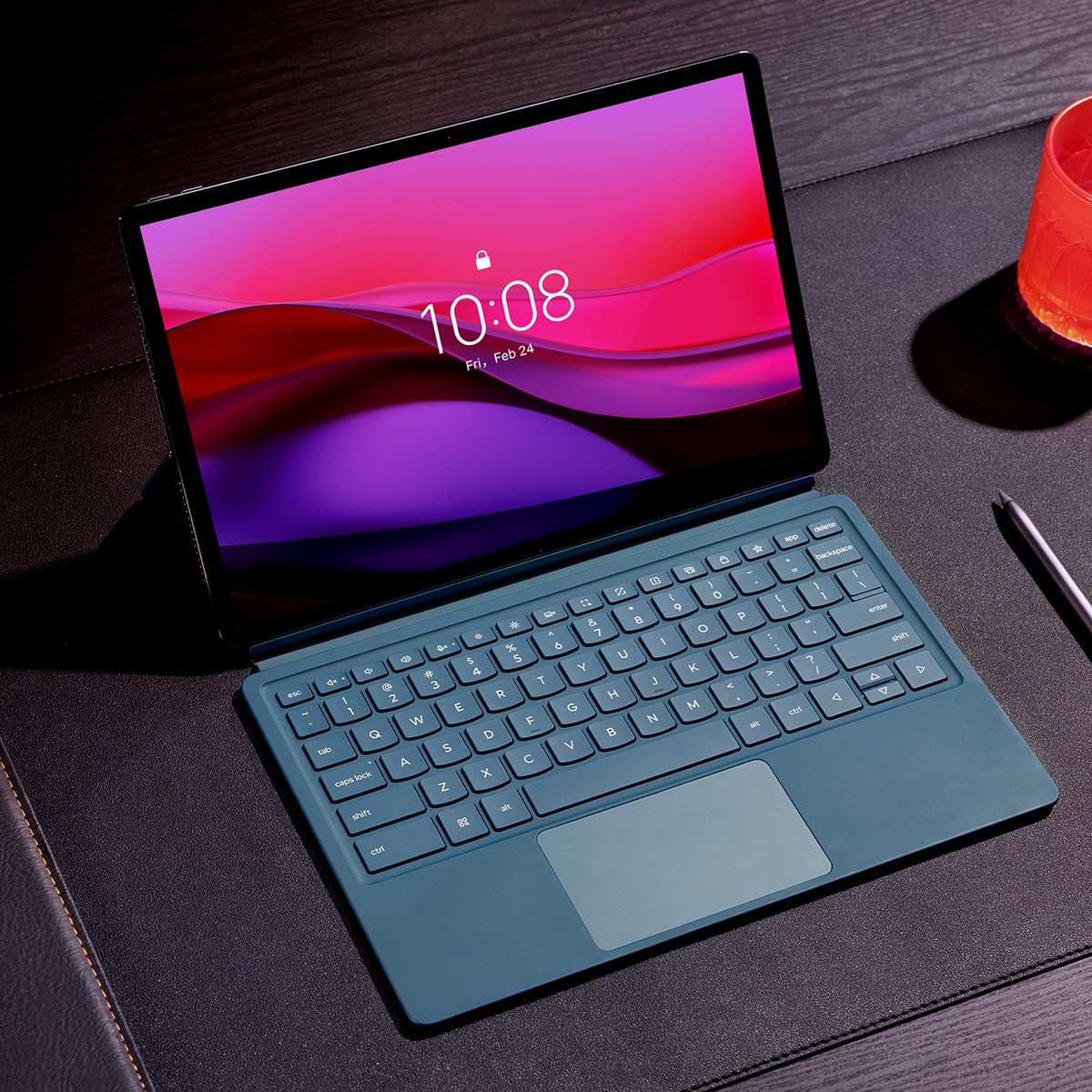 Tablet Lenovo Yoga Tab Plus, 16GB + 256GB, 12,7" 3K, Wi-Fi + Teclado y Lápiz Tab Pen Pro Verde azulado-19