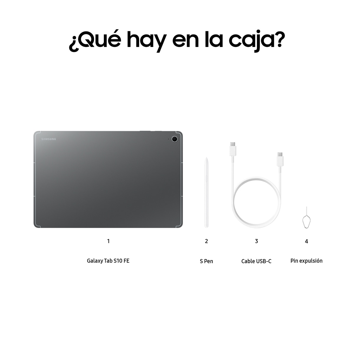 Tablet Samsung Galaxy Tab S10 FE+ 12 GB + 256 GB Wi-Fi Gray-6