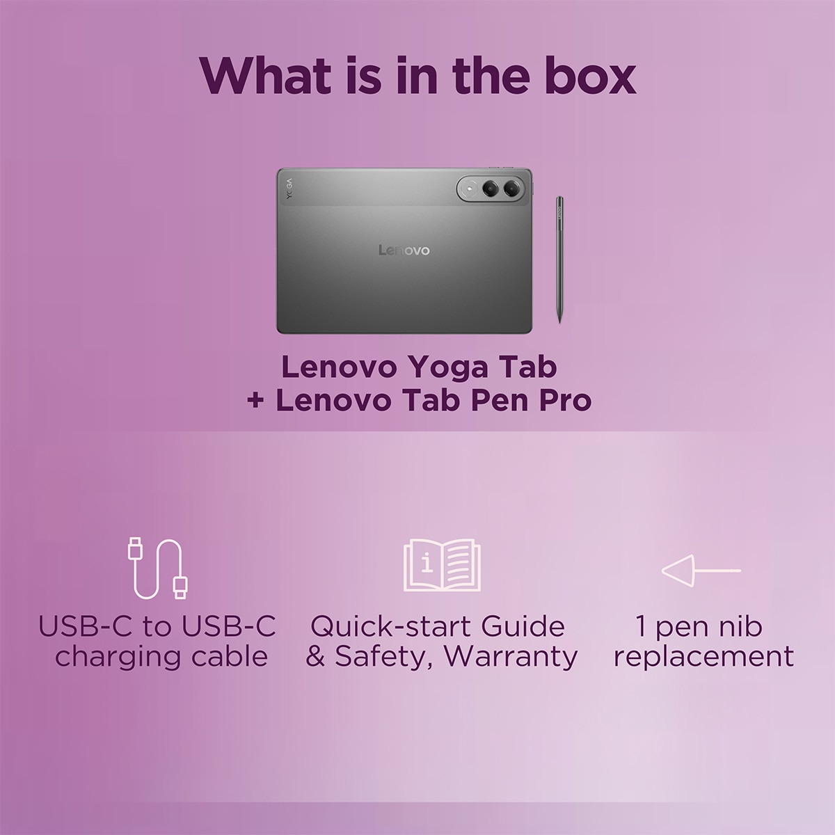 Tablet Lenovo Yoga Tab TB710FU, 12GB + 256GB, 11,1", 3,2K, Wi-Fi + Lenovo Tab Pen Pro Luna Grey-6