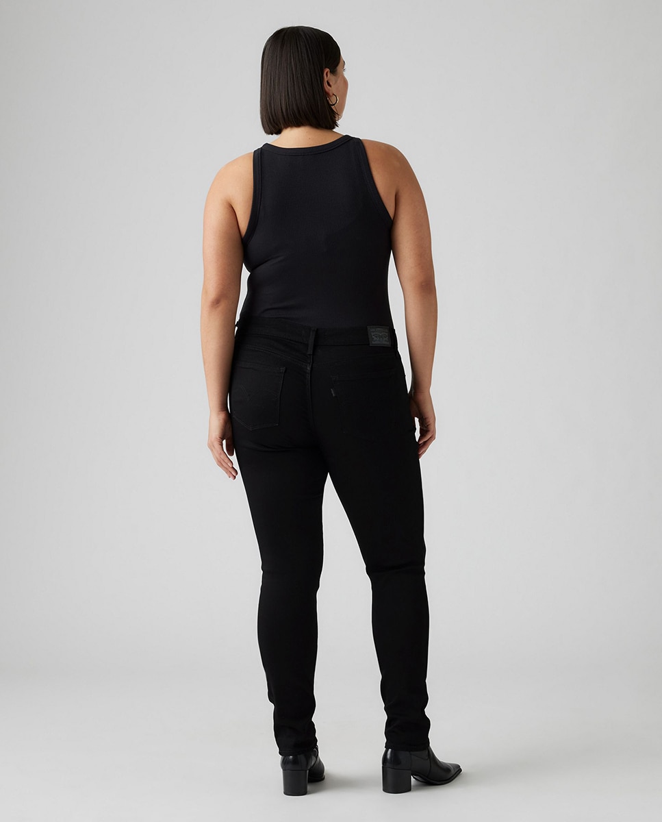 Jeans 311 skinny com cintura subida Preto-3