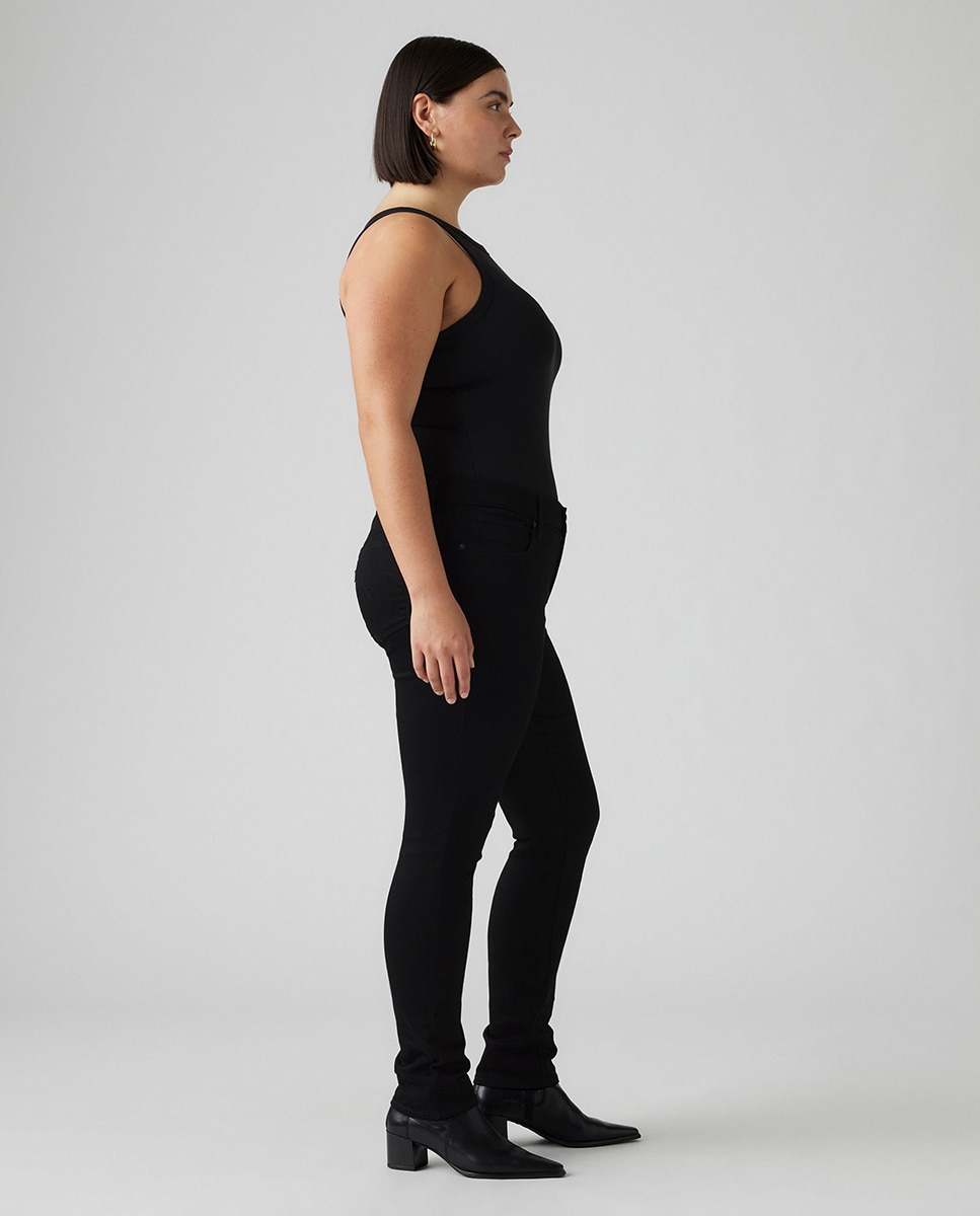Jeans 311 skinny com cintura subida Preto-4