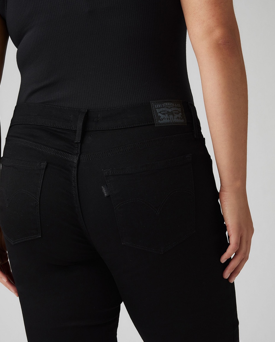 Jeans 311 skinny com cintura subida Preto-5