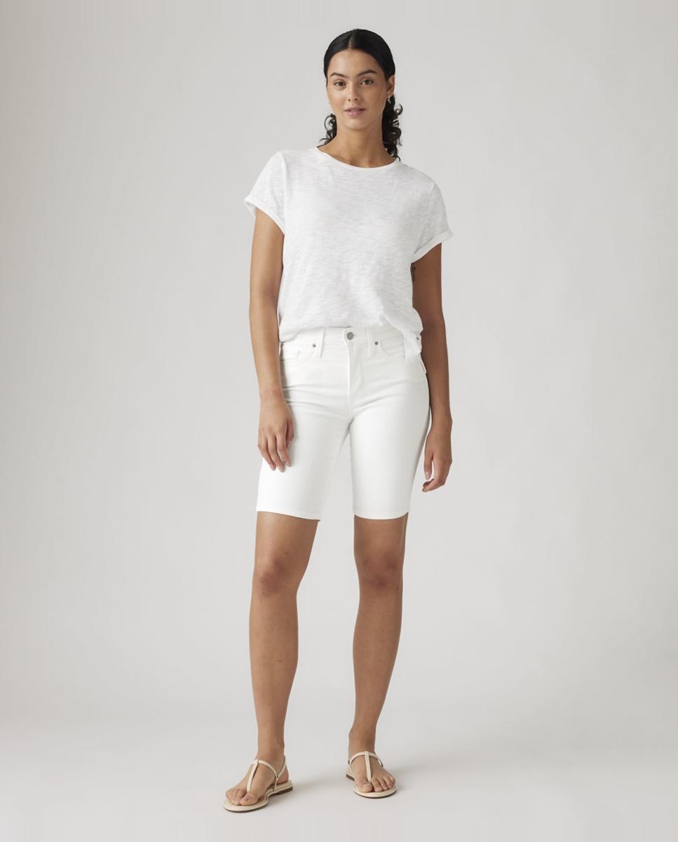 Imagem 0 de Bermudas de Ganga Shaping de Cintura Média