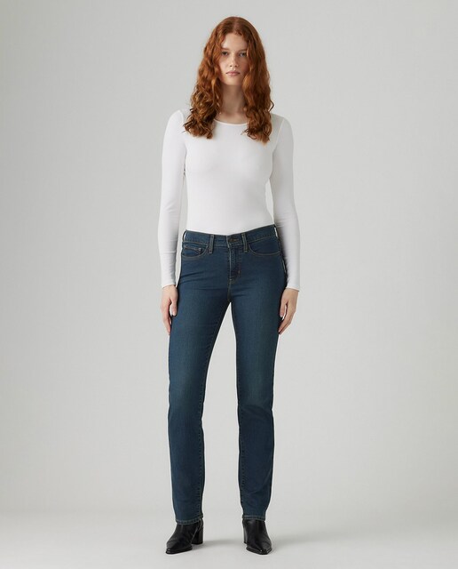 Imagen 0 de Vaquero recto 314™ Shaping Straight de mujer tiro medio