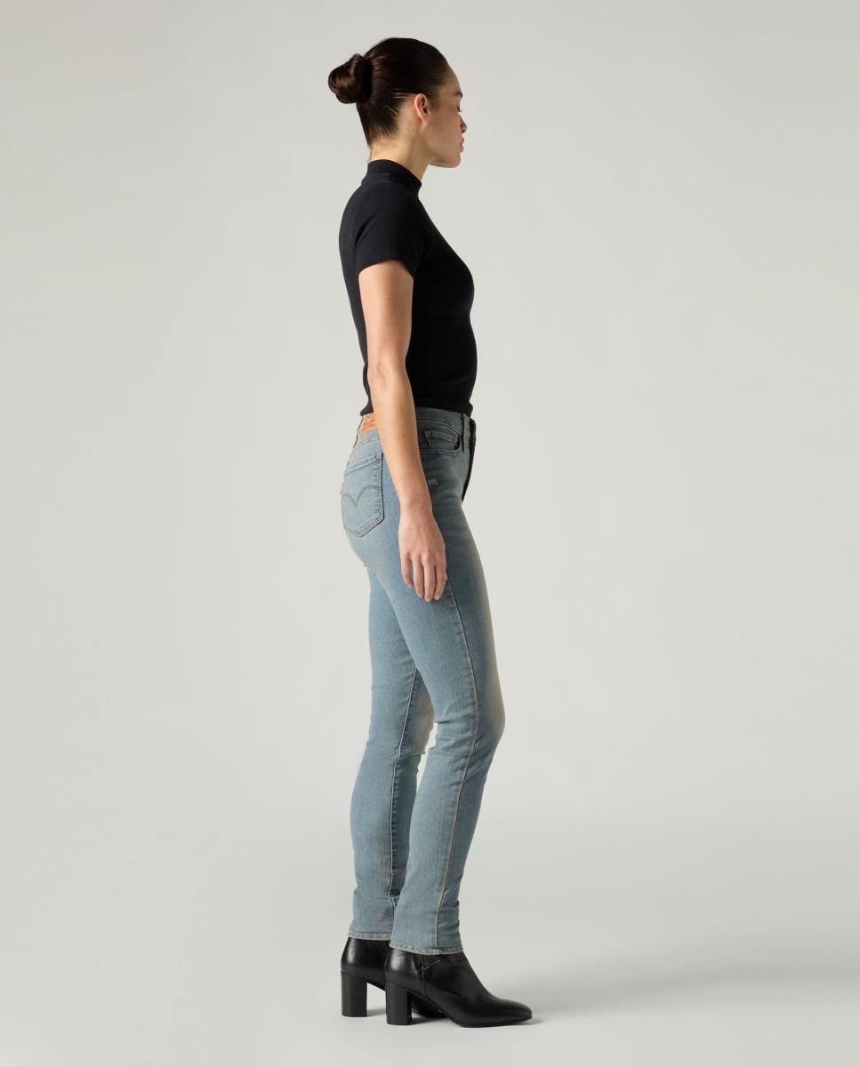 Jeans Skinny 311? Shaping Skinny de Cintura Média Azul-claro-4