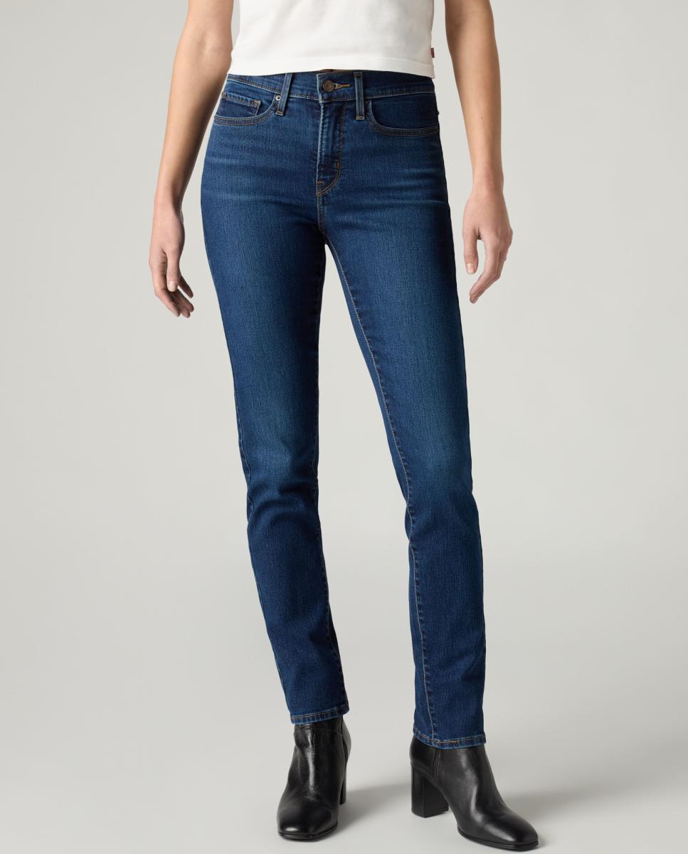 Jeans Straight 312™ Shaping Slim de Cintura Média Azul-índigo-2