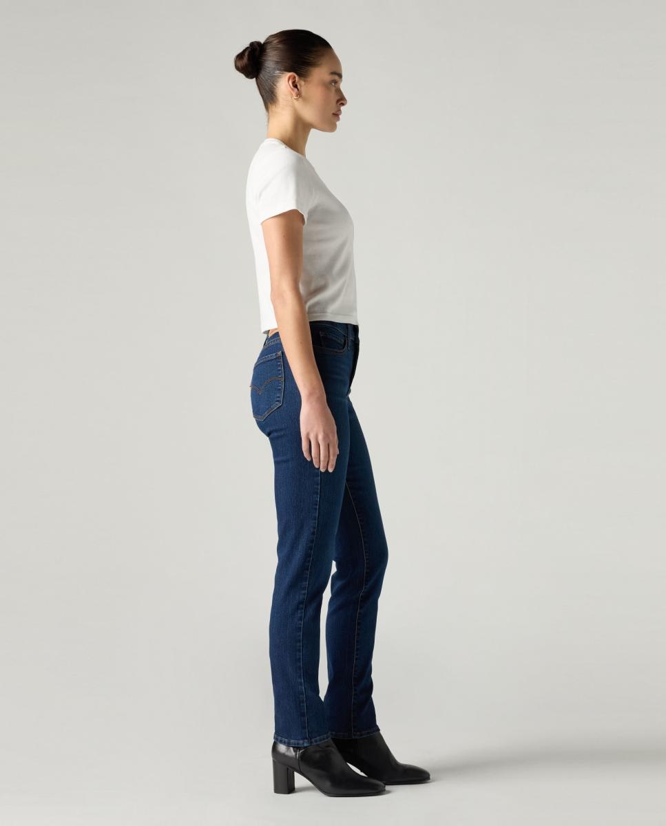 Jeans Straight 312™ Shaping Slim de Cintura Média Azul-índigo-4