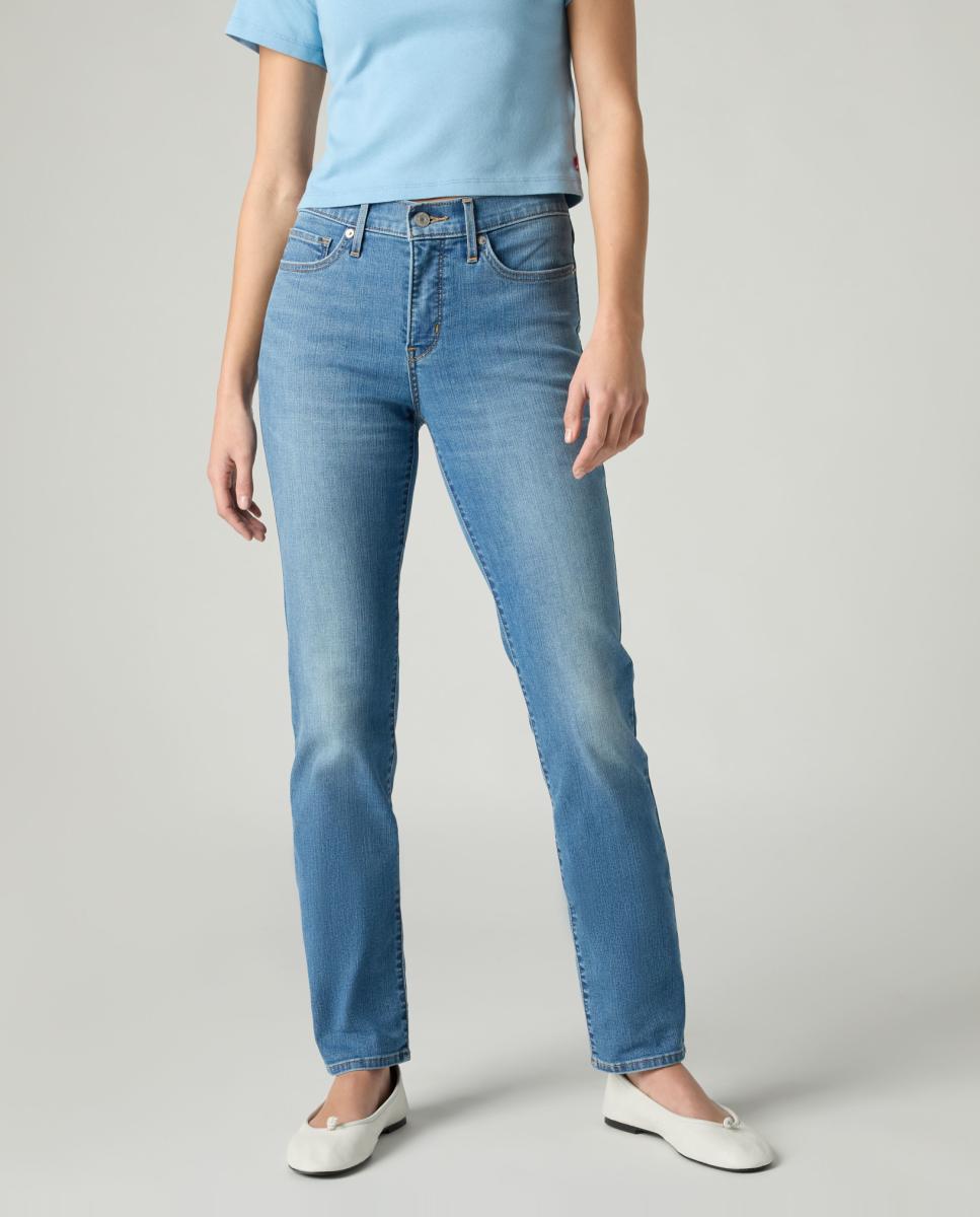 Jeans Straight 312™ Shaping Slim de Cintura Média Azul-2