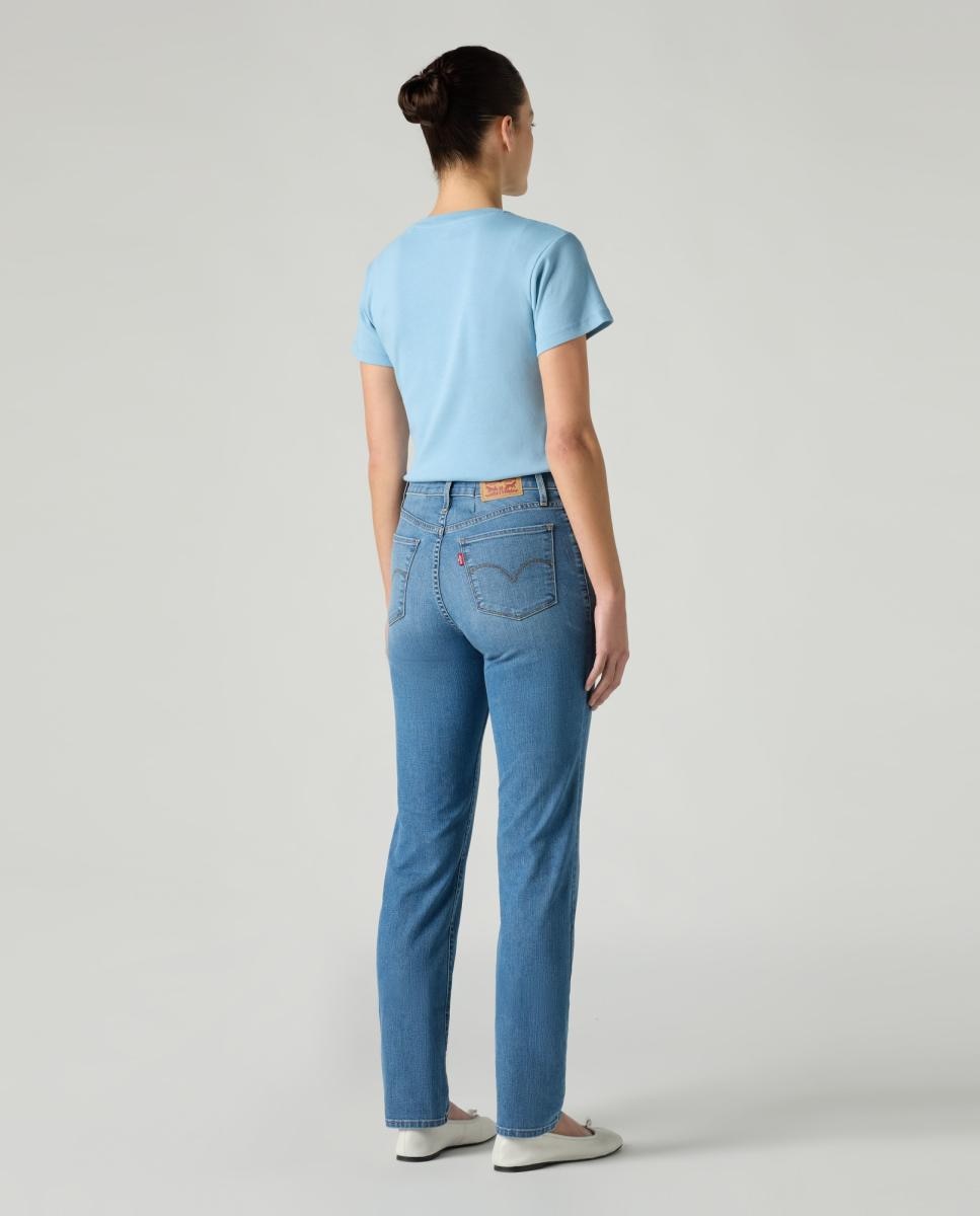 Jeans Straight 312™ Shaping Slim de Cintura Média Azul-3
