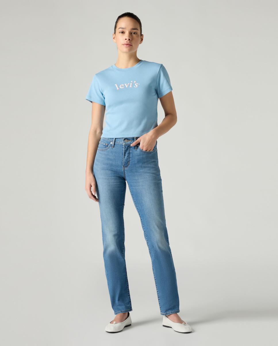 Jeans Straight 312™ Shaping Slim de Cintura Média Azul-7