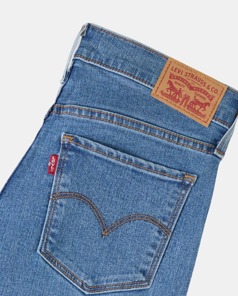 Jeans Straight 314™ Shaping Straight de Cintura Média Azul-6