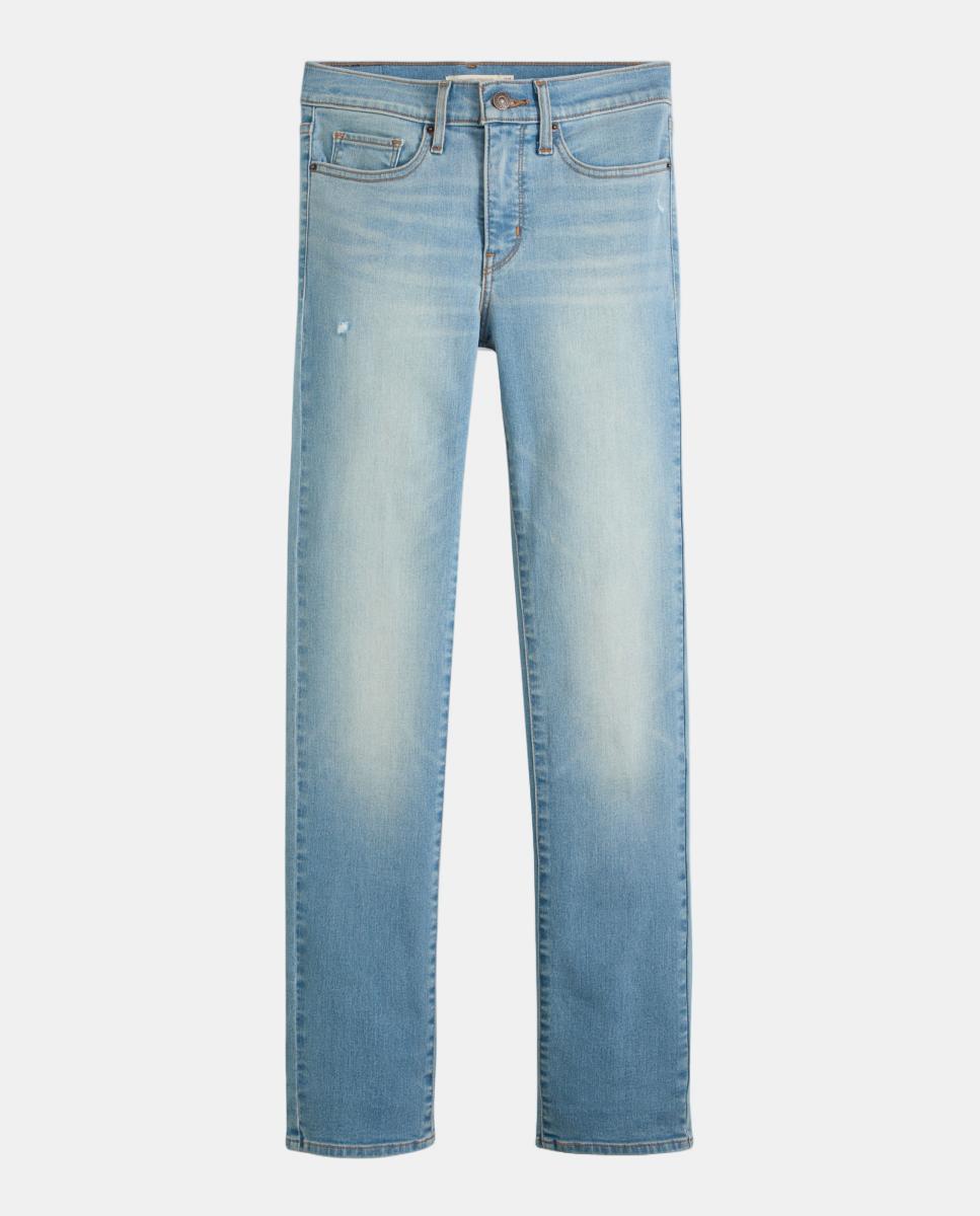 Jeans Straight 314™ Shaping Straight de Cintura Média Azul-claro-5