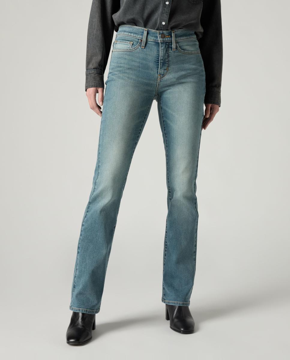 Jeans à Boca de Sino 315? Shaping Bootcut de Cintura Média Azul-2