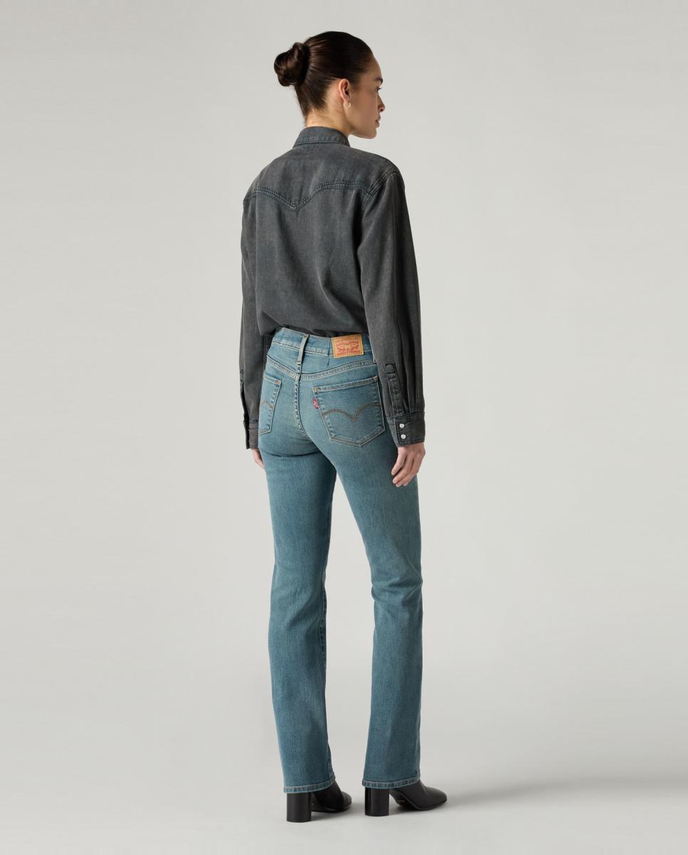 Jeans à Boca de Sino 315? Shaping Bootcut de Cintura Média Azul-3