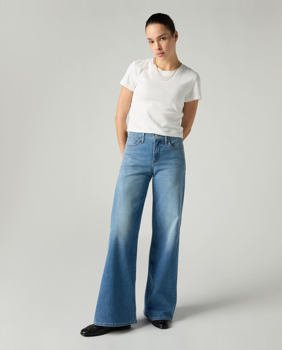 Imagem 0 de Jeans Straight 318™ Shaping Wide Leg de Cintura Média