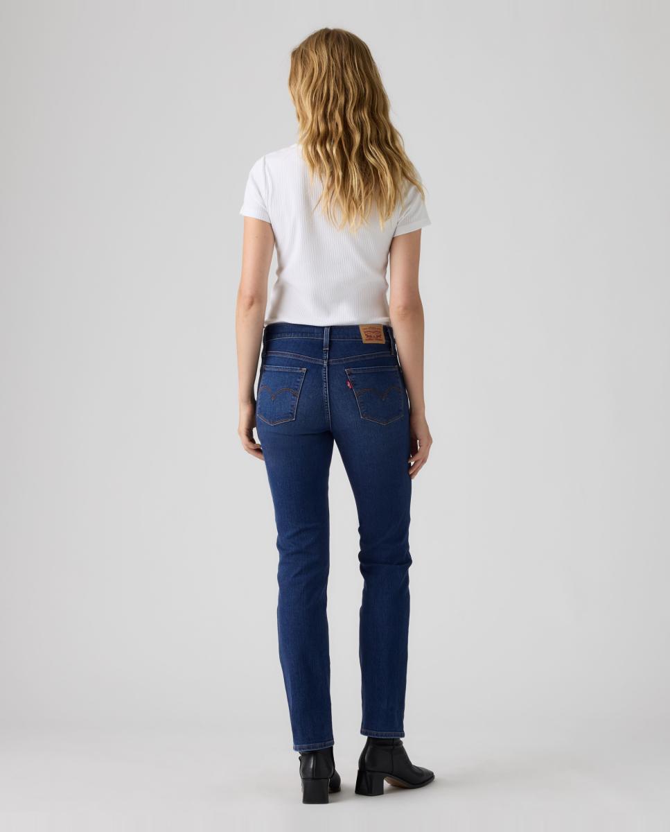 Jeans Straight 312? Shaping Slim com Cintura Média Azul-índigo-2