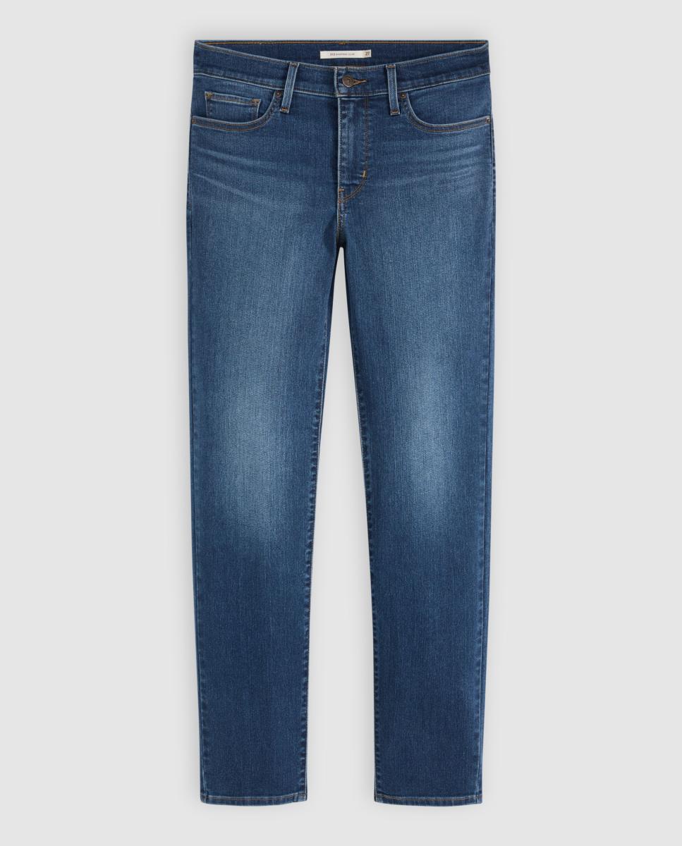 Jeans Straight 312? Shaping Slim com Cintura Média Azul-índigo-6