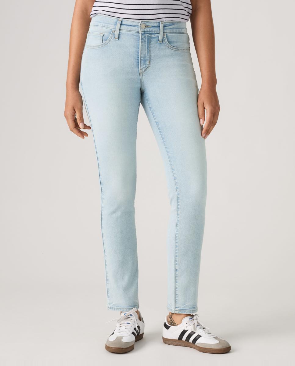 Jeans Straight 312? Shaping Slim com Cintura Média Azul-claro-3