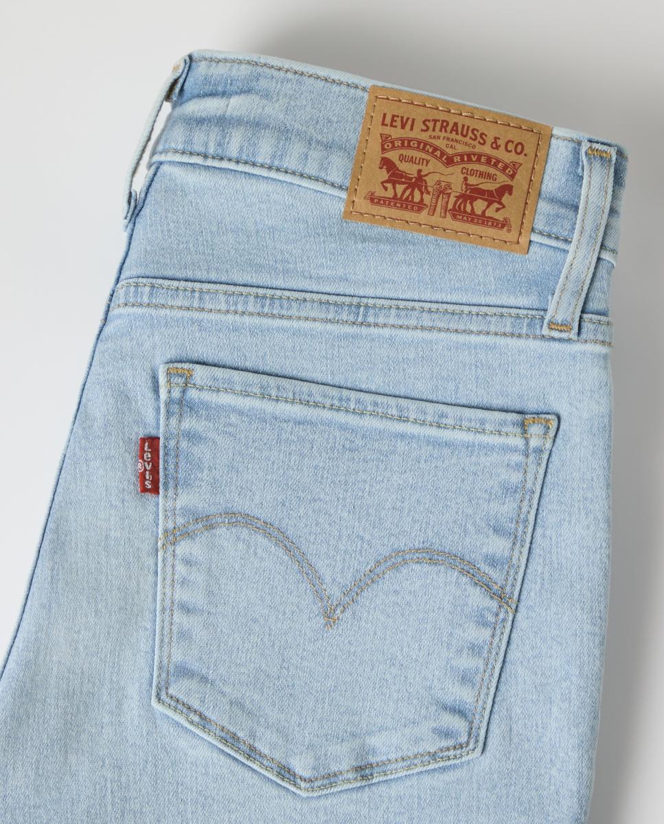 Jeans Straight 312? Shaping Slim com Cintura Média Azul-claro-7