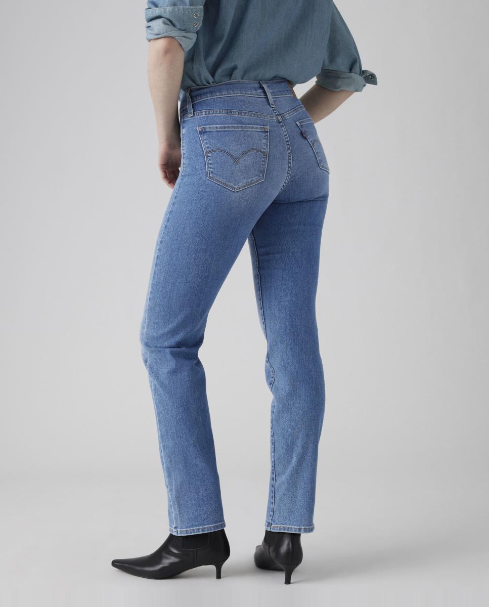 Jeans Straight 314? Shaping com Cintura Média Azul-claro-2