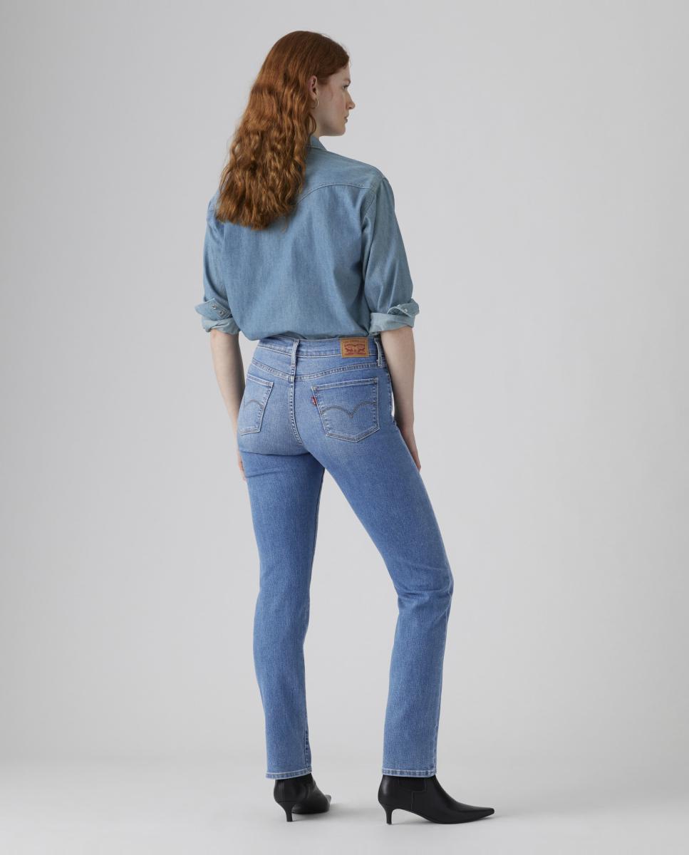 Jeans Straight 314? Shaping com Cintura Média Azul-claro-4