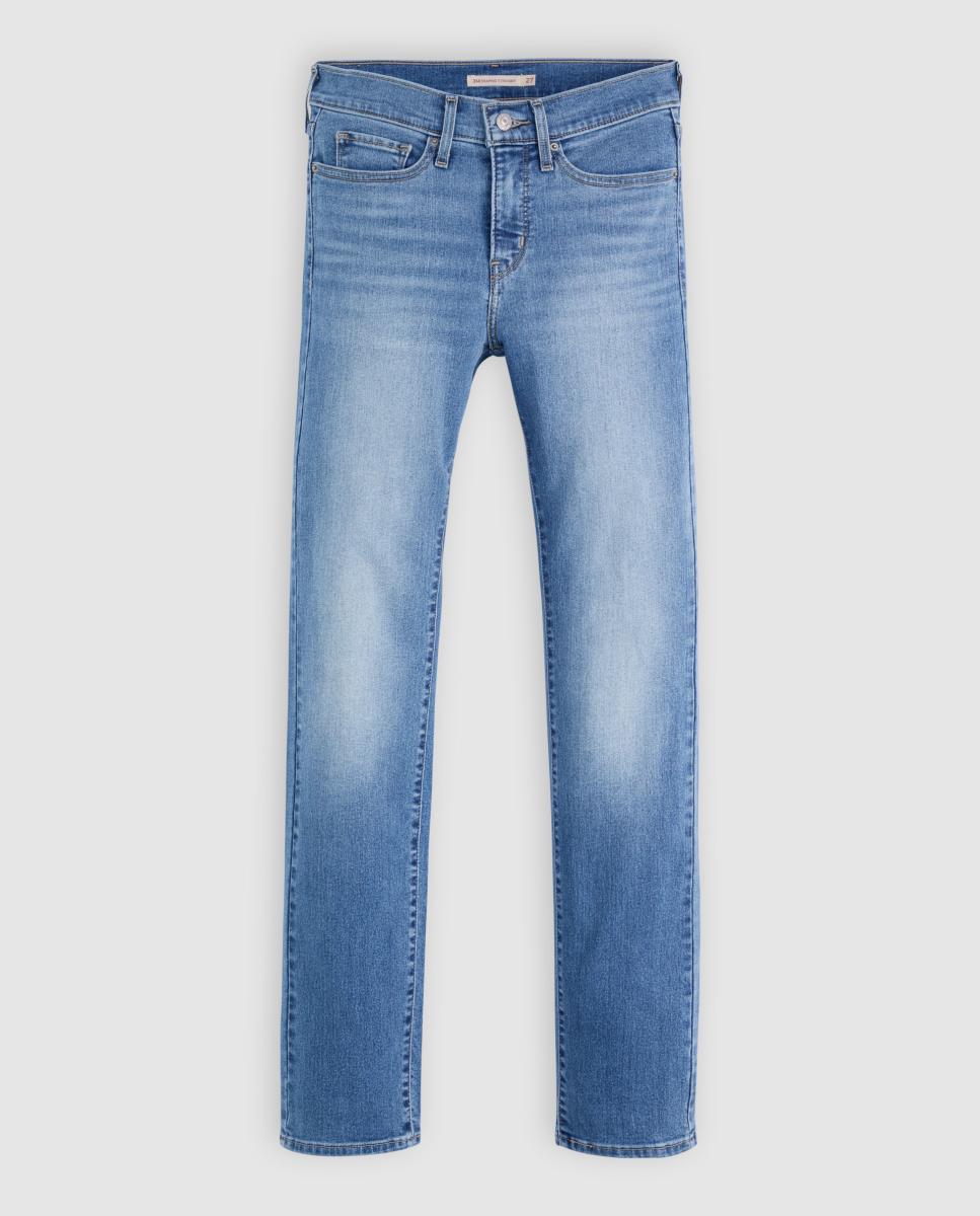Jeans Straight 314? Shaping com Cintura Média Azul-claro-6