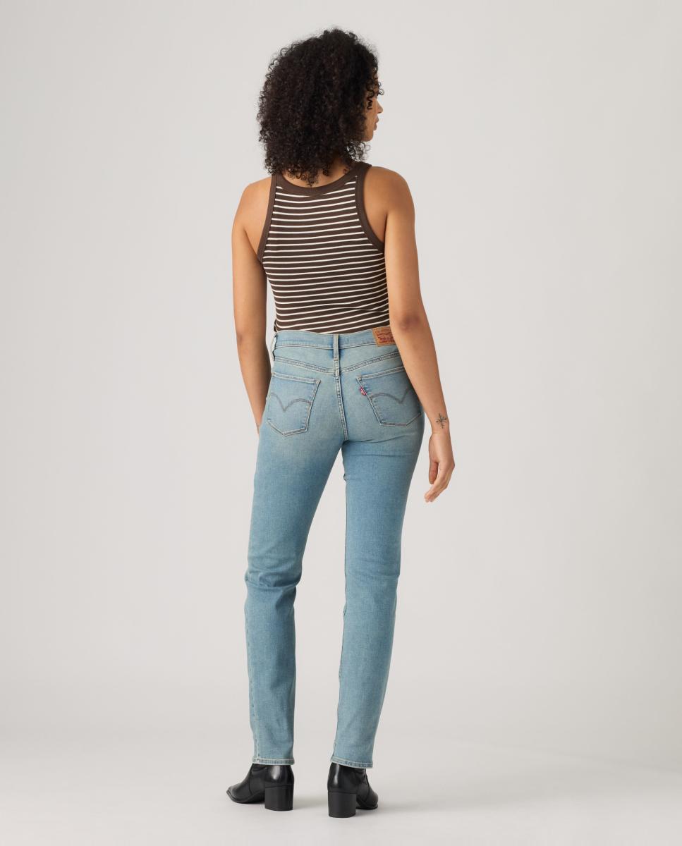 Jeans Straight 314? Shaping com Cintura Média Azul-2