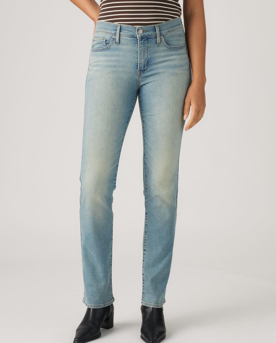 Jeans Straight 314? Shaping com Cintura Média Azul-3