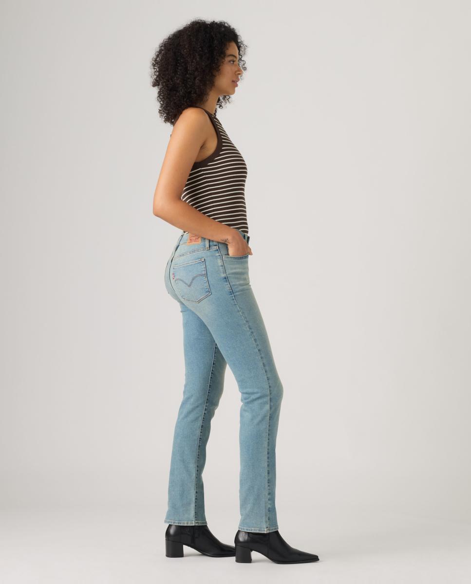 Jeans Straight 314? Shaping com Cintura Média Azul-5