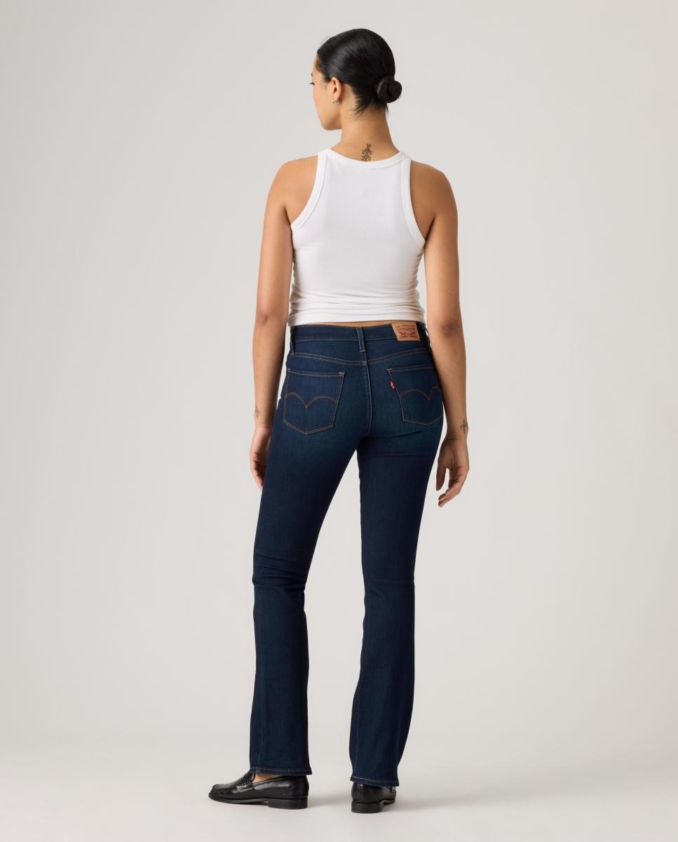 Jeans à Boca de Sino 315? Shaping Bootcut com Cintura Média Azul-índigo-2