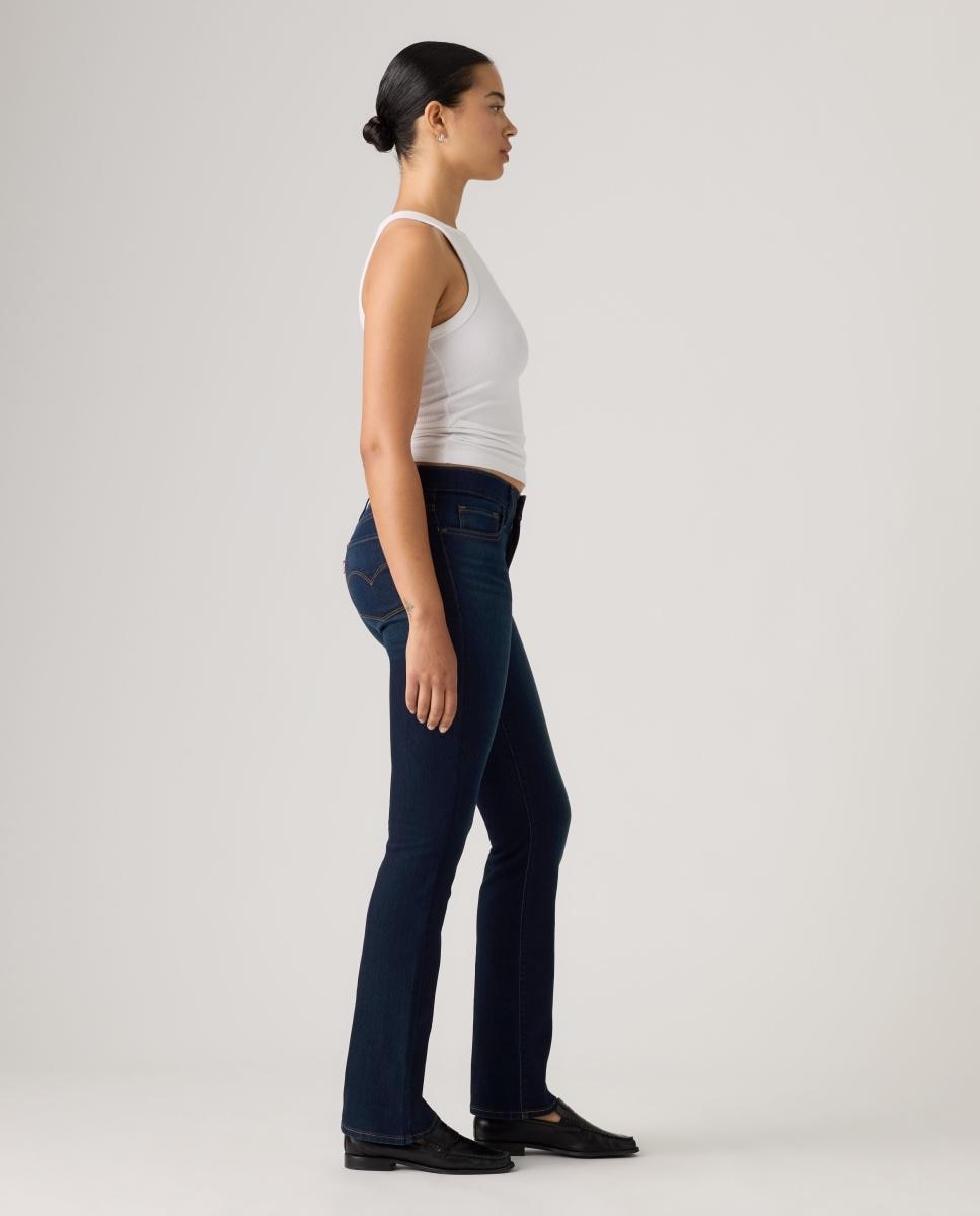 Jeans à Boca de Sino 315? Shaping Bootcut com Cintura Média Azul-índigo-5